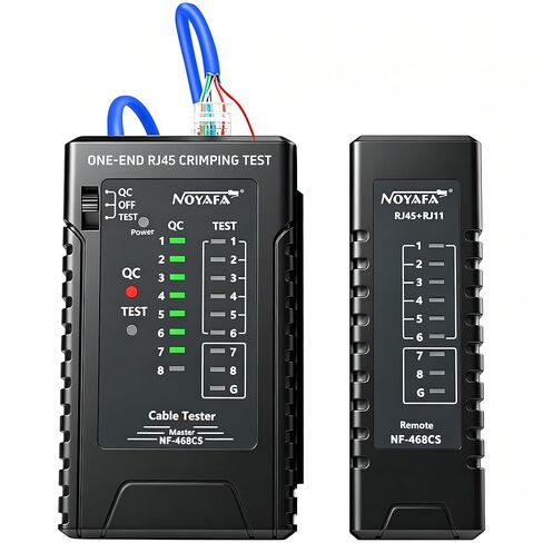 جهاز اختبار كابل الشبكة NF-468CS، RJ45/RJ11/CAT5/CAT6/CAT5E/CAT6A/ CAT7/POE اختبار استمرارية UTP/STP، جهاز تحديد كابل إيثرنت، خط هاتف CAT3، جهاز اختبار كابل إيثرنت، أدوات شبكة اختبار كابل LAN in Kuwait