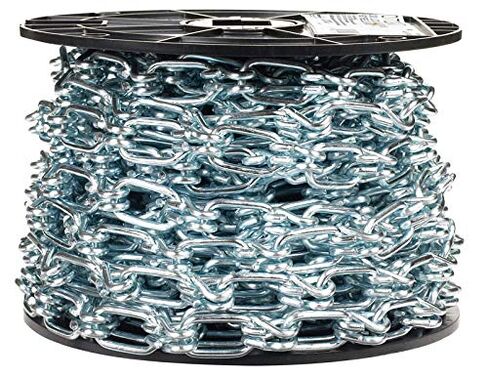 Campbell Chain & Fittings 0722427 Lock Link Single Loop Chain, 3/0, Zinc Plated, 50 ft, Reel in Kuwait