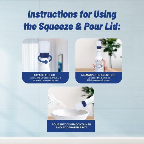 LUCAS-CIDE Salon & Spa Concentrate, Hospital Grade Multi Purpose Disinfectant & Sanitizer, 1 Quart with Squeeze & Pour Lid Kit - Pink in Saudi Arabia