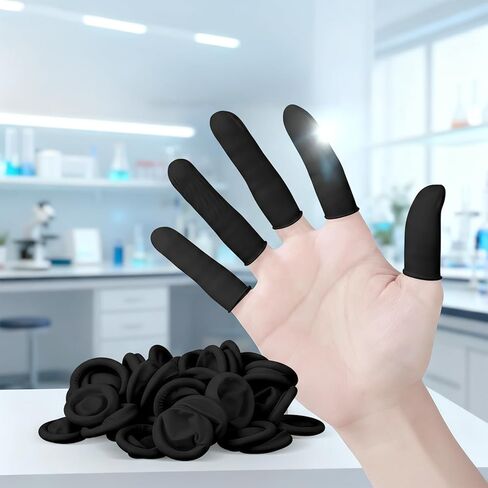 Disposable Finger Cots 200 Pack, Powder-Free Anti-Slip Finger Protectors for Sewing Electronics Beauty Crafts and Food Prep in Kuwait