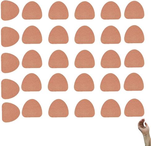 30 Pack Blister Bandages Waterproof Fabric Blister Prevention Tape Kinesiology Tape Precut Patch Strips Sticker for Hand Palm Feet Ankle Heels Boots Badminton Sports Gym Workout Hiking Chef in Saudi Arabia