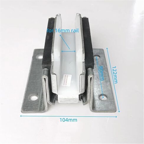 KM51000110V001 120 * 16 Elevator Sliding Guide Shoe T89 L=122mm Lift Spare Parts White Insert for 16mm Rail in Saudi Arabia
