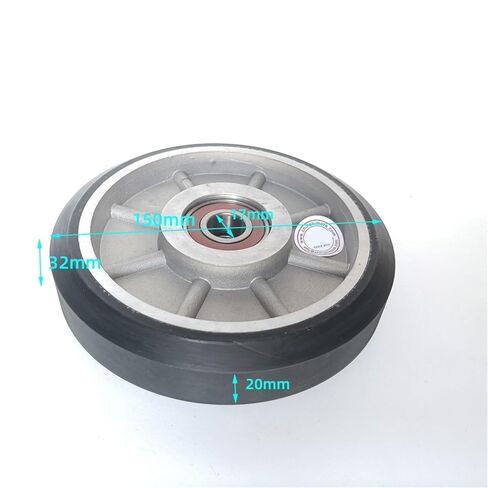 Elevator Lift High Speed Guide Shoe Roller Double Bearing Wheel 150 * 32 * 6203 OD 150mm W 32mm/20mm 6203 ID 17mm in Saudi Arabia