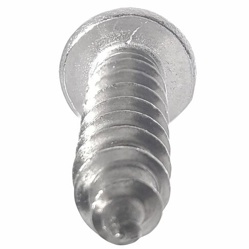 #8 x 5/8" Round Head Sheet Metal Screws, Phillips Drive, Stainless Steel 18-8, Full Thread, Bright Finish, Self-Tapping, Type A, Quantity 100 By Fastenere in Kuwait