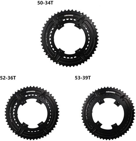 لسلسلة دراجة الطريق 105 FC-R7000 110BCD 50-34T سلسلة مزدوجة لـ Ultegra FC-R8000 وللكرنك غير المتماثل Dura-Ace FC-R9100 10/11/12 سرعة (34/50T) in Kuwait
