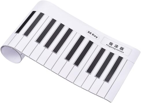 HUIOP Piano Practice Tool,Fingering Version 88 Keys Piano Keyboard Fingering Practice Chart Sheet Piano Teaching Guide Assistive Tool for Bebinners Students in Kuwait