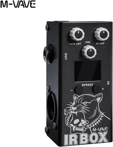 IR-Box Compact Guitar & Bass Cab Simulator Pedal with 32 IR Presets, 9-Band EQ Module, XLR Output & App Customization – High-Fidelity Portable IR Loader in Kuwait