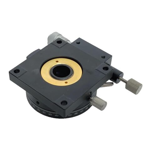 High Precision 60mm RS60-L Manual Optical Rotating Sliding Micrometer Stage - 360 Degree Adjustable for Industrial Applications in Kuwait