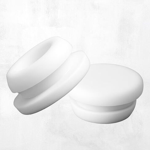 10 Pcs Hole Plug, 3/8 Inch White Button Hole Plugs 10 Mm Bulk Silicone Holes Plugs Round Seal Button Stopper Snap in Locking Rubber Holes Plug for Home Bathtub Furniture Automotive in Kuwait