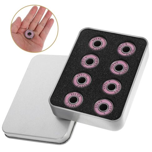 Baluue 8 Pcs 608rs-9 High Performance Skate Bearings for Quad Skate Wheels Universal Indoor and Outdoor Use Compatible with Adult in Kuwait