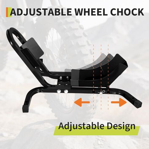 Garvee Heavy Duty Motorcycle Wheel Chock for Trailer & Garage, 1500 Lb Capacity, Fit 16-21 Inch Tires, Dirt Bike Wheel Chocks for Cruisers, ATVs in Saudi Arabia