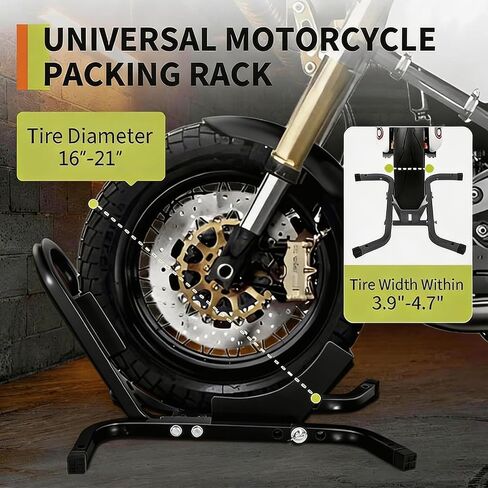 Garvee Heavy Duty Motorcycle Wheel Chock for Trailer & Garage, 1500 Lb Capacity, Fit 16-21 Inch Tires, Dirt Bike Wheel Chocks for Cruisers, ATVs in Saudi Arabia