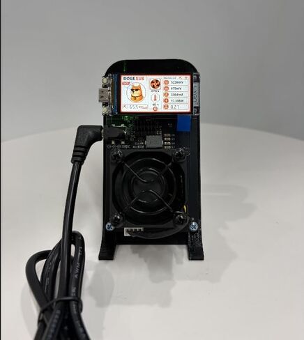 Dogexus DX01 Scrypt Miner – 60M Hashrate ASIC for Litecoin (LTC) and Dogecoin (Doge) Mining, Energy-Efficient 19W Low Power Consumption, Plug-and-Play Home Crypto Mining Rig in Kuwait