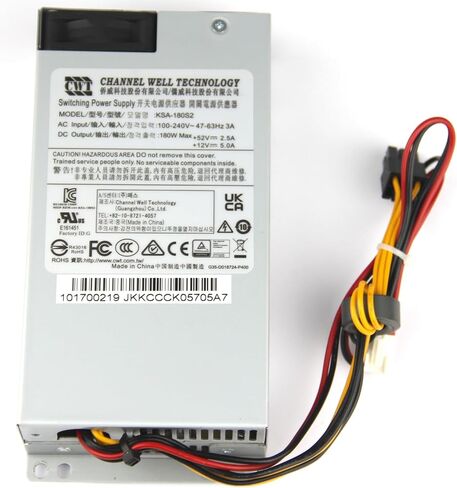 KSA-180S2 Switching Power Supply DC Output: 180W Max +52V 2.5A +12V 5.0A AC Input: 100-240V Compatible with CWT KSA-180S2 in Kuwait