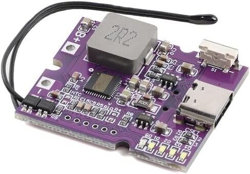 1Pc 22.5W Power Bank Bidirectional Fast Charging Circuit Board Module Support PD/QC3.0 2.0 Full Protocol Mobile Power Supply Module USB Type-C Port with Digital Display in Kuwait
