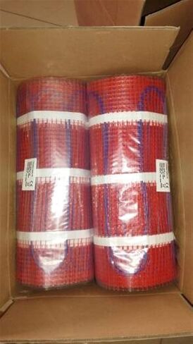 Floor Heating Mat 120V Underfloor Floor-Warming Mat 14w-90sq.ft for Tiles, Ceramic, Porcelain, Stone Floors Etc PVC Cable Heating Mat Random Color Delivery in Kuwait