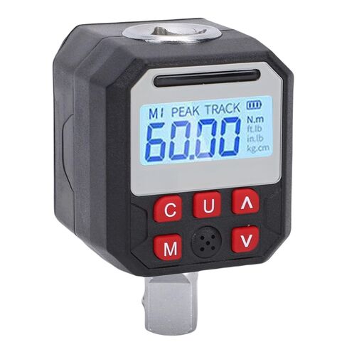 Aramox 1/2 Digital Torque Adapter 0-60Nm 2% Accuracy Preset Values 500 Data Storage Buzzer and LED Alerts with 3 Mode Torque Wrench Tester and 4 Units for Auto Moto DIY in Kuwait