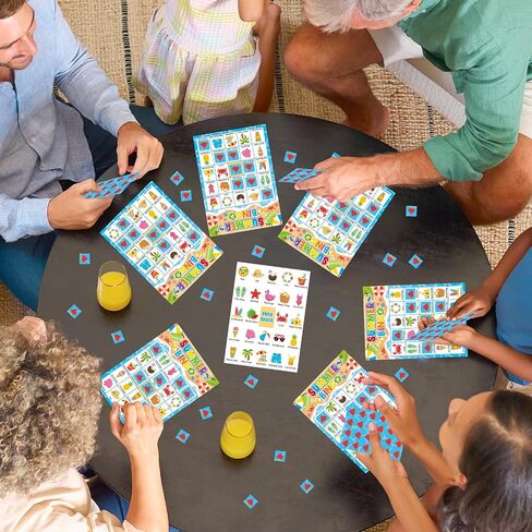 بطاقات Yoklili Summer Bingo 24 لاعبًا، حمام السباحة الشاطئي، أنشطة الفصول الدراسية في المدرسة العائلية in Kuwait