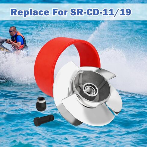 مجموعة المكره 155.5 مم 11/19 متوافقة مع Sea-Doo GTX 4-Tec GTI 130 GTI 4TEC SE GTX 155 GTI LTD/SE 155 Wake 155HP RXP 155HP استبدال Solas SR-CD-11/19 in Kuwait