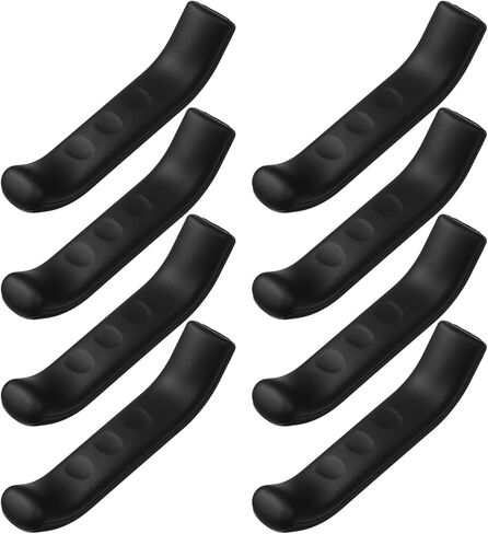 4 Pairs Bicycle Brake Lever Grips Covers Anti-Slip Silicone Brake Grip Sleeve Handle Protection Cover Universal Type Levers for Bicycle, Cycling, Road/Mountain Bikes (Black) in Kuwait