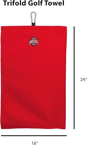 NORTHWEST Ohio State Buckeyes NCAA Team Logo منشفة جولف من الألياف الدقيقة ثلاثية الطي مقاس 16 × 24 بوصة in Kuwait