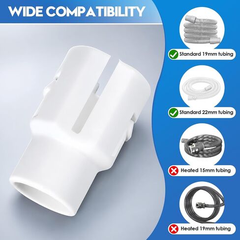 محول خرطوم AirMini، موصل أنابيب CPAP متوافق مع ResMed AirMini - قطر خرطوم 19 مم و22 مم، ملحق مناسب للسفر AirMini CPAP (عبوتان) in Kuwait