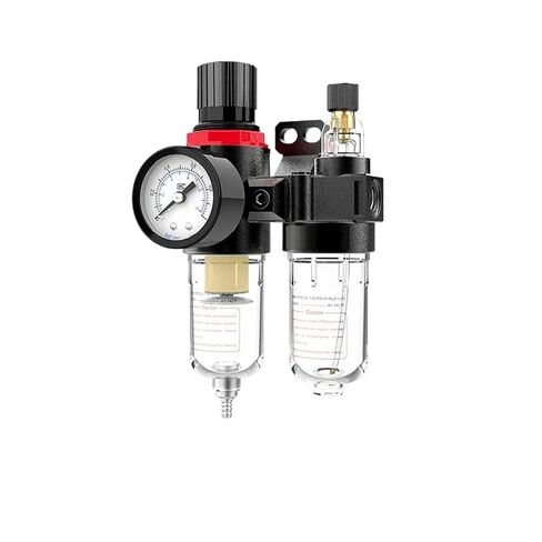 AFR-2000 AFC-2000 1/4 Pneumatic Filter Regulator Air Treatment with Fitting 1Pcs(AFC2000w6mm) in Kuwait