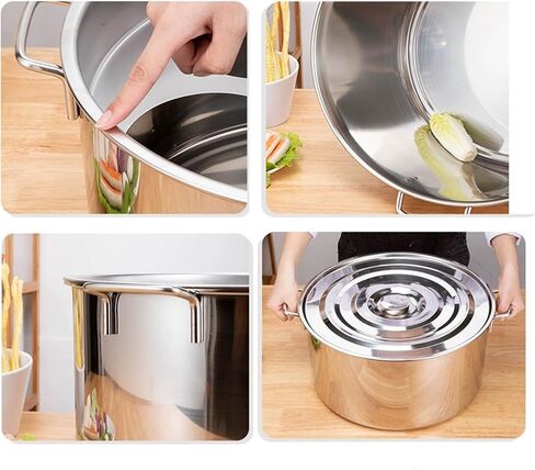 Pasta Cooker Pasta Cooker Insert Set Stainless Steel Pasta Pot with Lid Multifunctional Pasta Cooker with Divider and Colander Strainer Commercial Cooking Tool,3Holes,3Holes in Kuwait