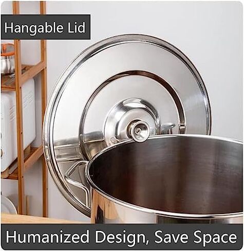 Pasta Cooker 3/4/5 Holes Commercial Stainess Steel Pasta Pot Cooker, Insert Set with Divider and Colander Strainer Stockpots for Home Kitchen Restaurant,C,5 Holes,D-3 Holes in Kuwait
