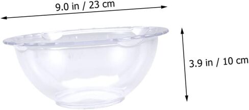 ABOOFAN Transparent Small Wash Basin Sturdy Multipurpose for Face Washing Hand Care and Nail Art Lightweight Portable Space Saving Design for Home Bathroom Outdoor Camping and Beauty Salon in Kuwait