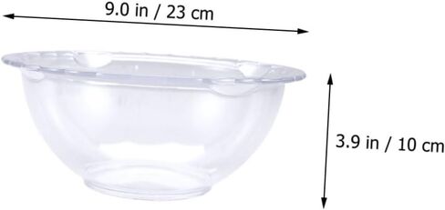PRETYZOOM Sturdy Transparent Small Face Washing Basin with Lace Design Hand Washbasin for Home Dormitory and Beauty Salon Use Practical Portable Face Basin for Everyday Cleaning in Kuwait