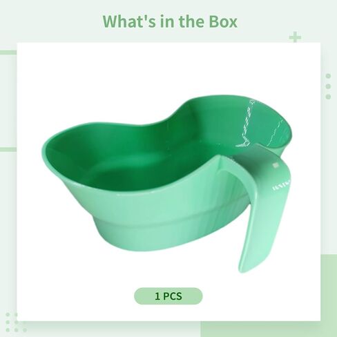 Elderly Emesis Basin, 900 Ml Reusable Oral Care Cup, Handle Spill-Proof Mouthwash, Easy Clean Use for Bedridden Seniors in Kuwait