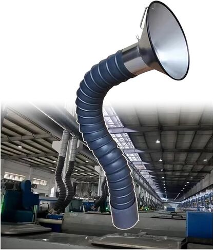 Industrial Aulated Hose,Air Extractor Collector Arm with Hood,Flexible Duct Collector Arm with Hood for Laboratory/Fac(Dia160mm-L200cm) in Kuwait