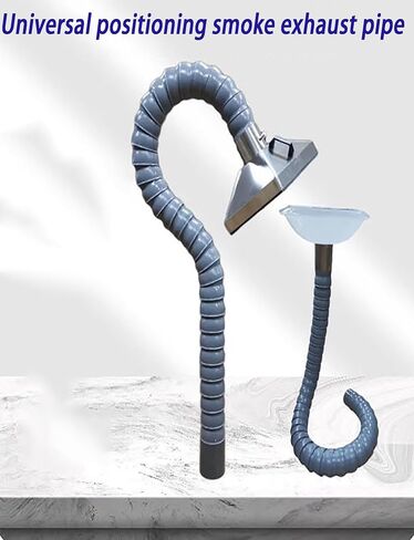 Duct Hose Industrial Fume Extractor Hose, Flexible Fume Extraction Arm Tube, Articulated Dust Collection Hoses for Smoke/Dust Removing(16x200cm) in Kuwait