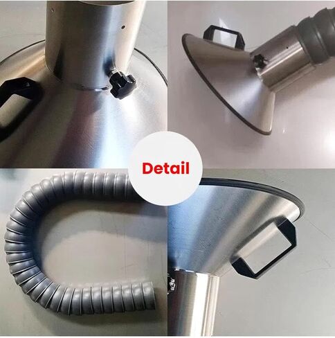Industrial Articulated Hose,Air Extractor Collector Arm with Hood,Flexible Duct Collector Arm with Hood for Laboratory/Factory(Dia100mm-L100cm) in Kuwait