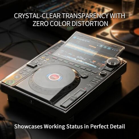 غطاء من البولي كربونات مكون من قطعتين لجهاز Pioneer DJ CDJ-3000X، غطاء صلب لمعدات DJ واقي من الكمبيوتر الشخصي للحيوانات الأليفة مقاوم للخدش وغطاء واقي للسفر in Kuwait