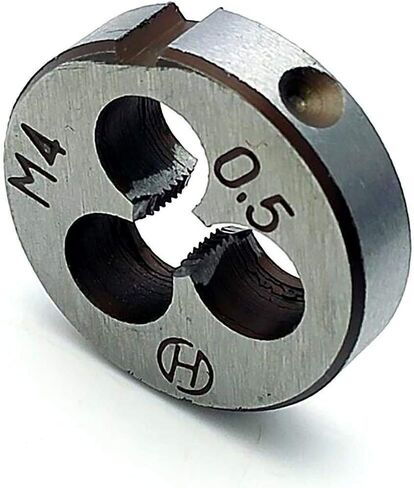 Yodaoke HSS M4 x 0.5mm Taper and Plug Tap and M4 x 0.5mm Die Metric Thread Right Hand in Kuwait