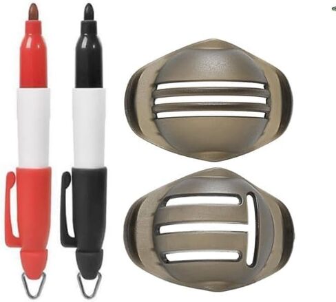 A Set Golf Ball Line Marker Golf Ball Line Drawing Marker Line Template Liner Drawing Marking Alignment Putting Tool Golf Ball Line Liner Alignment Putting Tool Golf Ball Line Marker Tool in Kuwait