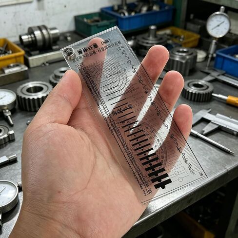3Pcs Concrete Crack Gauge Width Ruler - Scratch & Spot Measurement Tool for Precise Inspection of Surface Defects - Crack Width Ruler for Construction Evaluation in Kuwait