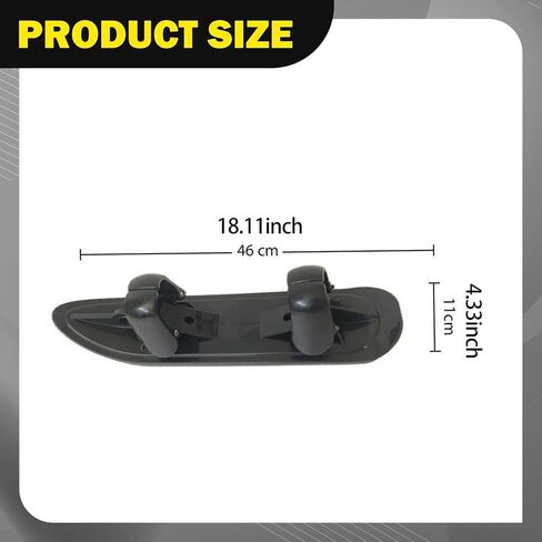 2X Skis for Snow, Sand & Grass - Universal Ski Plate for Balance Bike, Wheel Width 1-9cm (0.4-3.5 inch), Wheel Diameter 12-50cm (4.7-19.7 inch), Reinforced PP in Kuwait