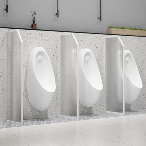 Translucent Glass Urinal s - Wall-Mounted Restroom Partitions for Enhanced Privacy in Hotels Schools Airports & Public Restrooms in Kuwait