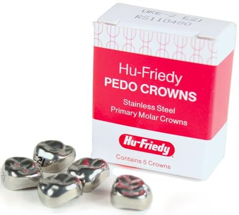 Hu-Friedy SSC-URD3 تيجان بيدو من الفولاذ المقاوم للصدأ، الجزء العلوي الأيمن الأساسي، إعادة التعبئة الأولى رقم 3 (عبوة من 5) in Kuwait