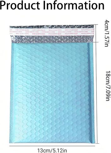 20 Pcs Blue Polyethylene Bubble Mailers, 7 * 5 Inches - Padded Shipping Envelopes For Small Business Packaging And Mailing Supplies, Small Bubble Mailers in Kuwait