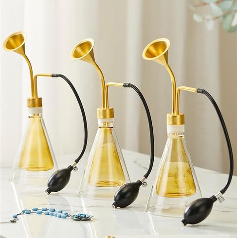 قارورة Erlenmeyer للمعرض للزيوت العطرية، زجاجة عطر للعطر، مصابيح جانبية طويلة المضخة، زجاجة عطر (عطر ذو رائحة جانبية طويلة المضخة) in Kuwait