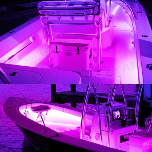 أضواء LED البحرية للقوارب، شريط أضواء LED أسود بالأشعة فوق البنفسجية فوق البنفسجية، شريط ضوء القارب 12 فولت 32.8 قدم 10 متر، أضواء الصيد الليلية لصيد الأسماك العائمة، يخت الكاياك in Kuwait