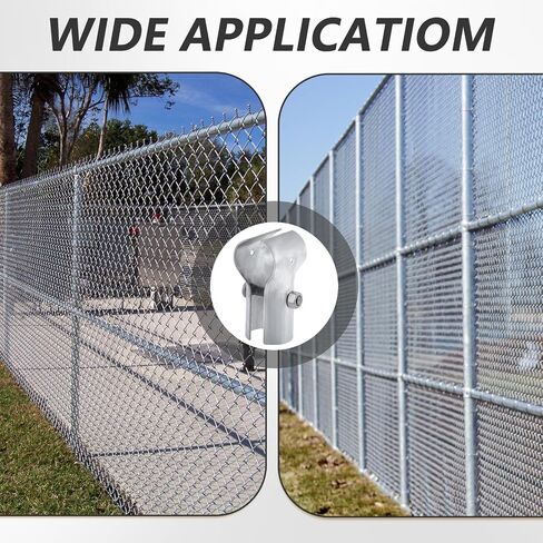 Rail Clamps 1-3/8" x 1-3/8", End Rail T Clamps Chain Link Fence Fittings, Panel T Clamps for 1-3/8" OD Pipe, Galvanized Fence Pipe T Clamps, Chain Link Fence Parts, 12 PCS in Kuwait