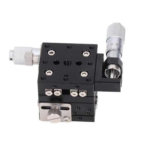 Jeanoko Precision Machined Micrometer Sliding Table Manual XY Axes Linear Slide Stage for Laboratory Testing Aluminum Alloy in Kuwait