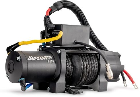SuperATV 4500 lb. Ready-Fit Winch for 2020+ Polaris General XP 1000 | 266.1 Gear Ratio | 3/16 Inch Steel | Plug-and-Play Installation in Kuwait