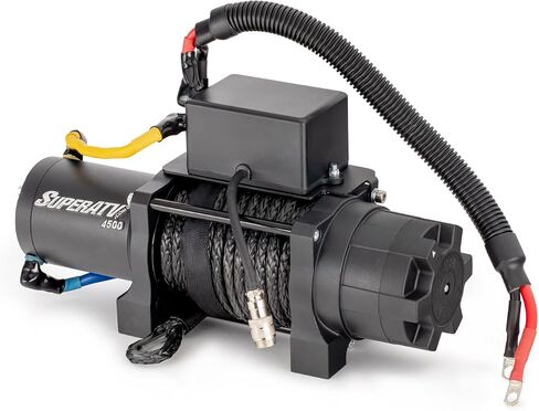 SuperATV 4500 lb. Ready-Fit Winch for 2020+ Polaris General XP 1000 | 266.1 Gear Ratio | 3/16 Inch Steel | Plug-and-Play Installation in Kuwait