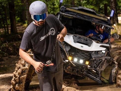 SuperATV 4500 lb. Ready-Fit Winch for 2020+ Polaris General XP 1000 | 266.1 Gear Ratio | 3/16 Inch Steel | Plug-and-Play Installation in Kuwait